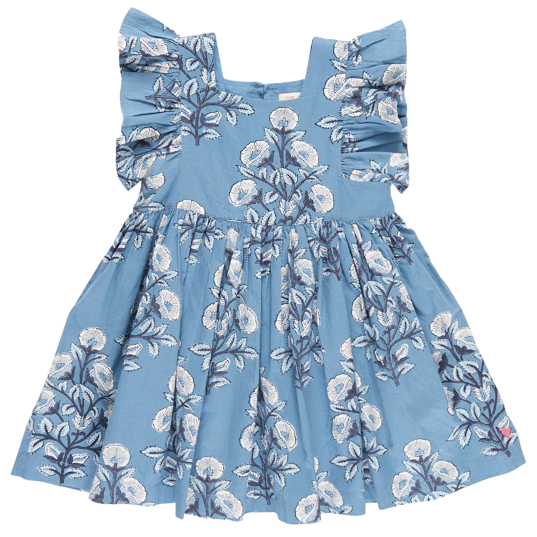 Blue Bouquet Floral Elsie Dress