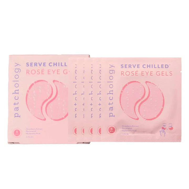Serve Chilled Rosé Hydrating & Smoothing Hydrogel Eye Patches 5 pack