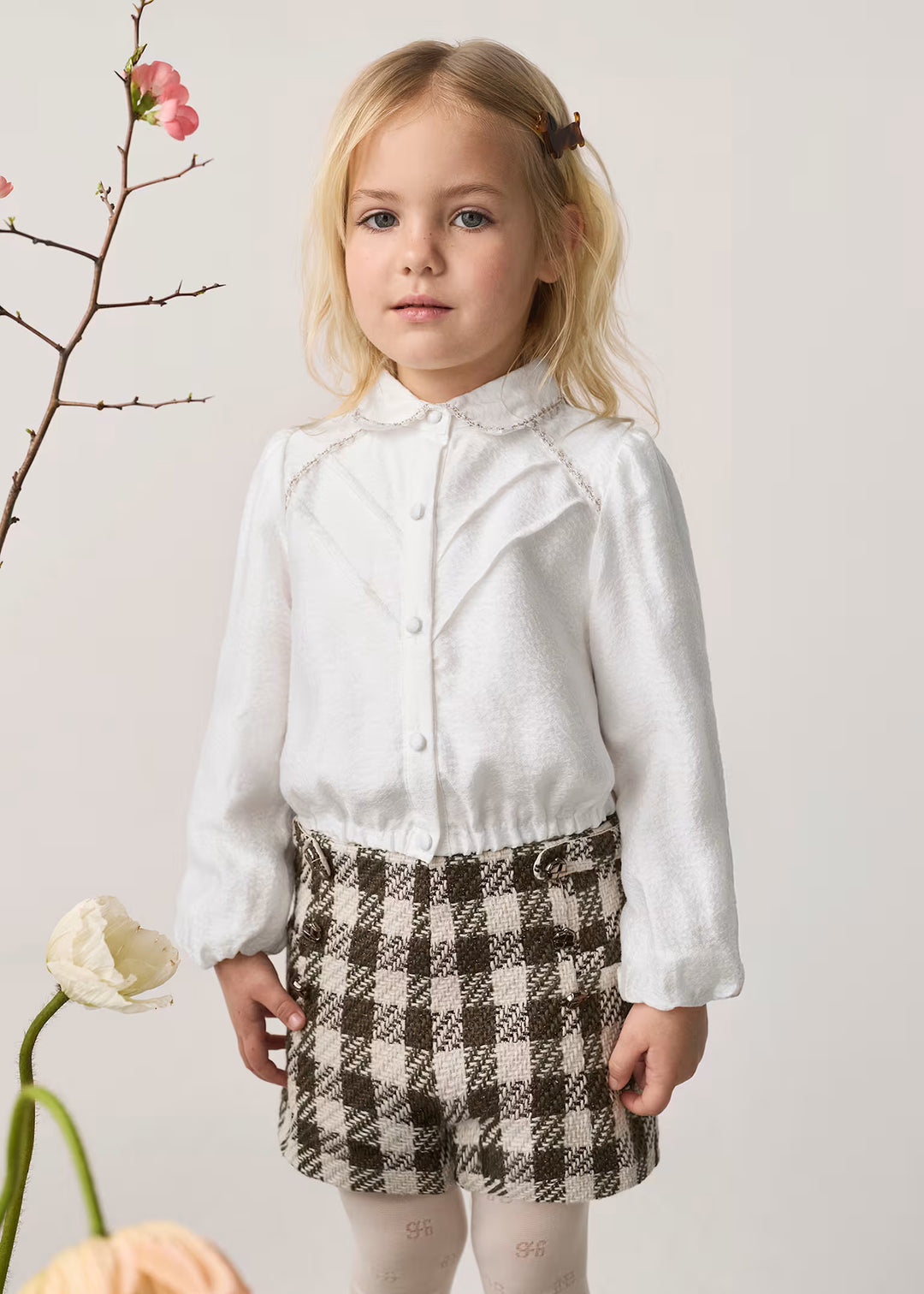 Houndstooth Short