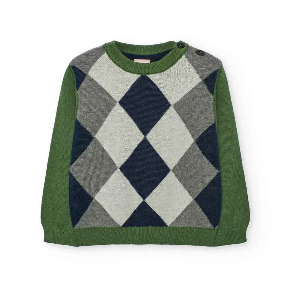 Argyle Crewneck Sweater