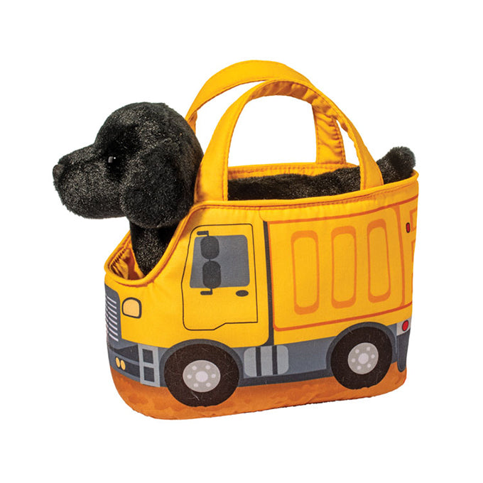 Construction Truck Sak w/Black Lab