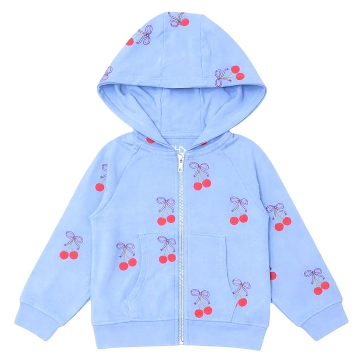 Cherry Bows Zip Up Hoodie