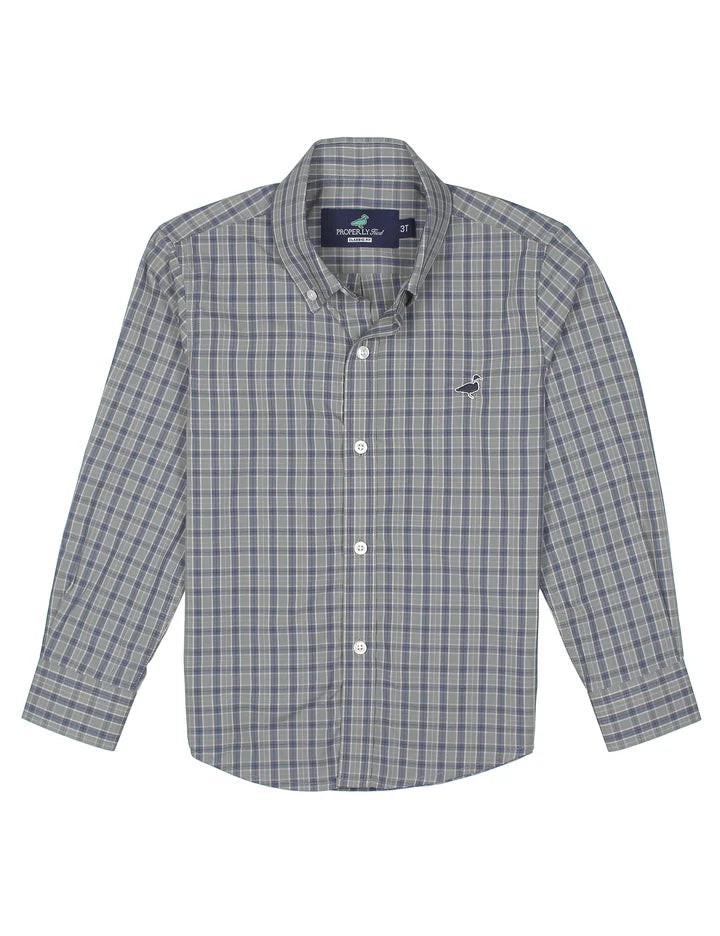 Boys Seasonal Sportshirt Blue Ridge Plaid