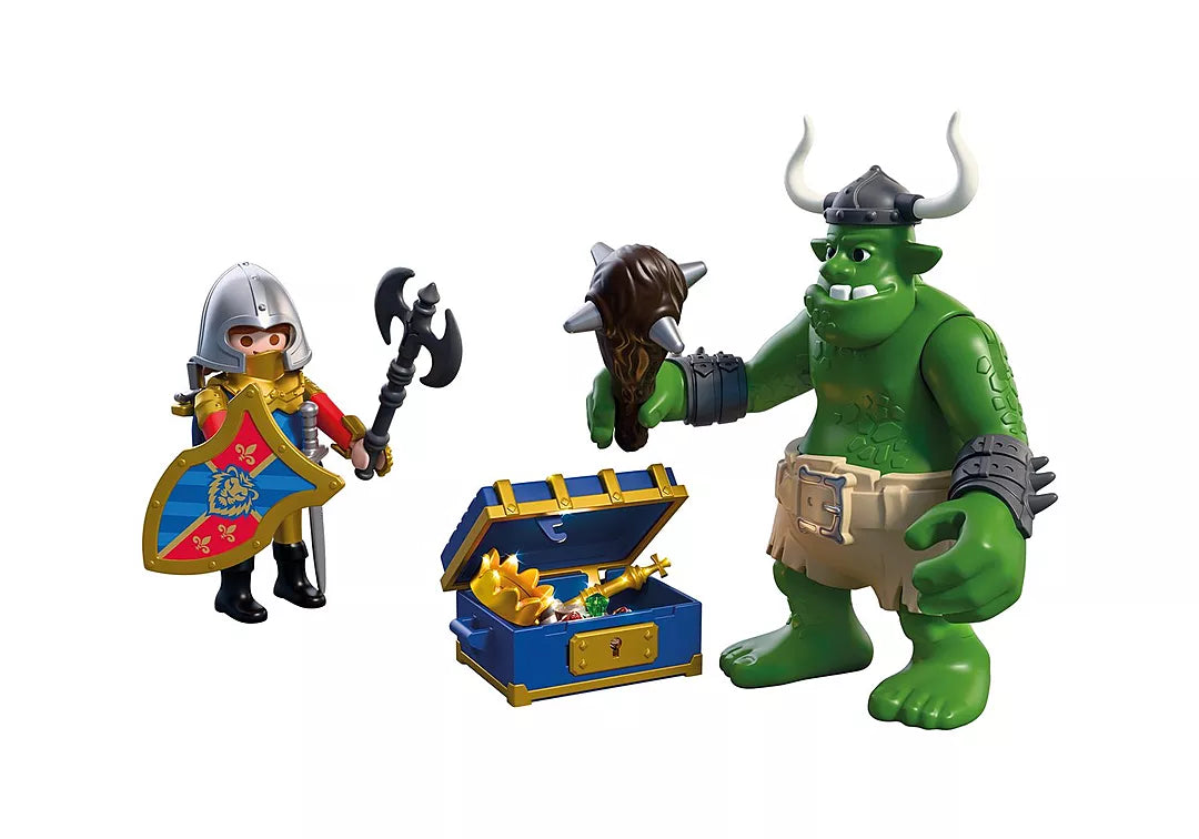 Troll with Lion Knight Treasure