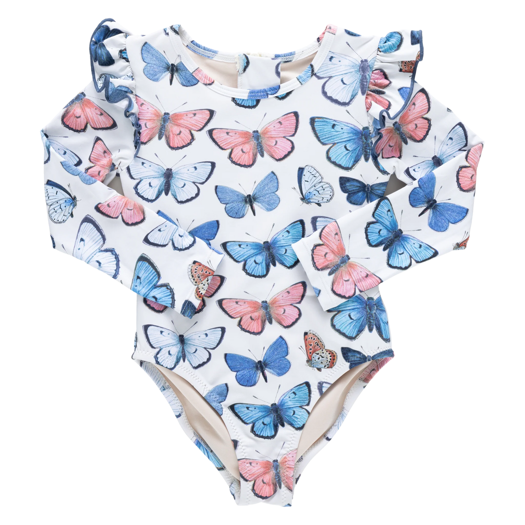 Rachel Suit Blue Butterflies