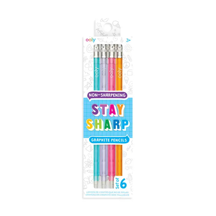 Stay Sharp Pencils Rainbow