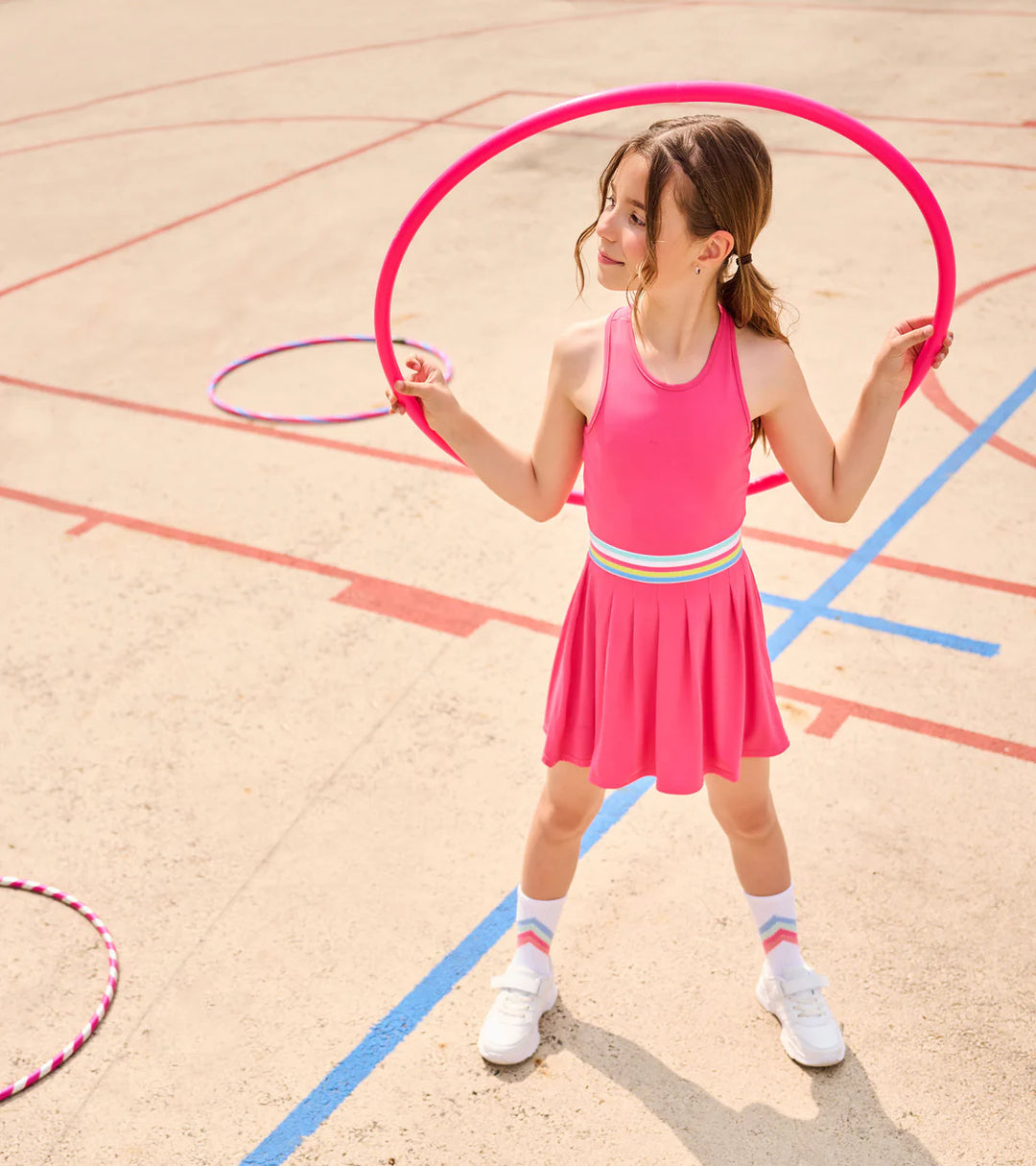 Fandango Pink Pleated Active Dress