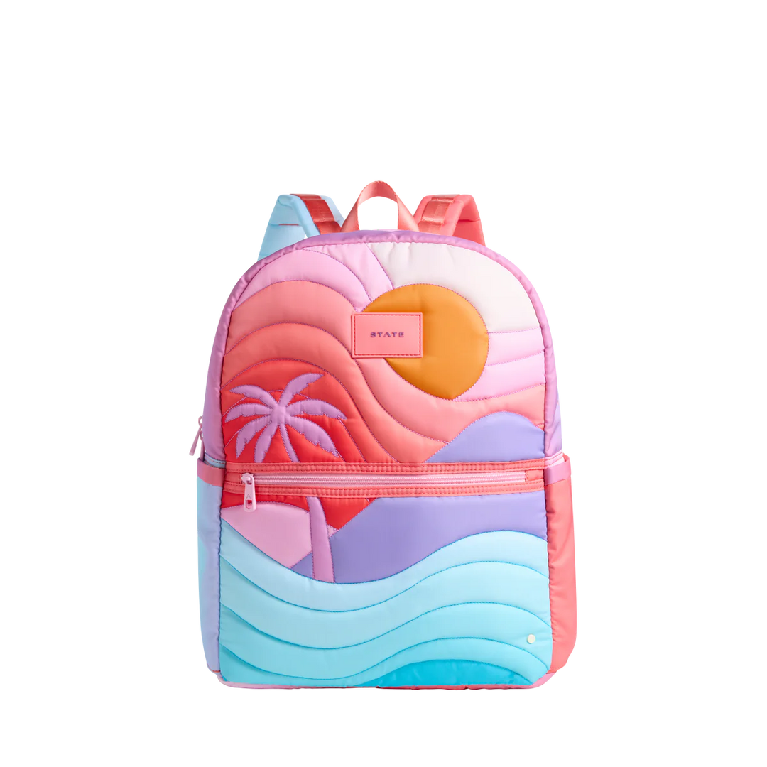 Double Pocket Backpack - Sunset Puffer