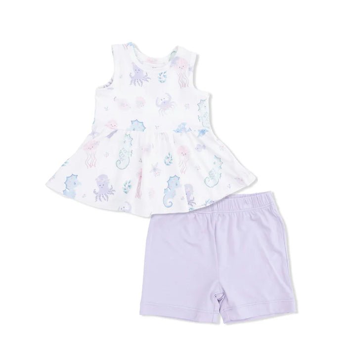 Peplum Tank Top and Bike Short
