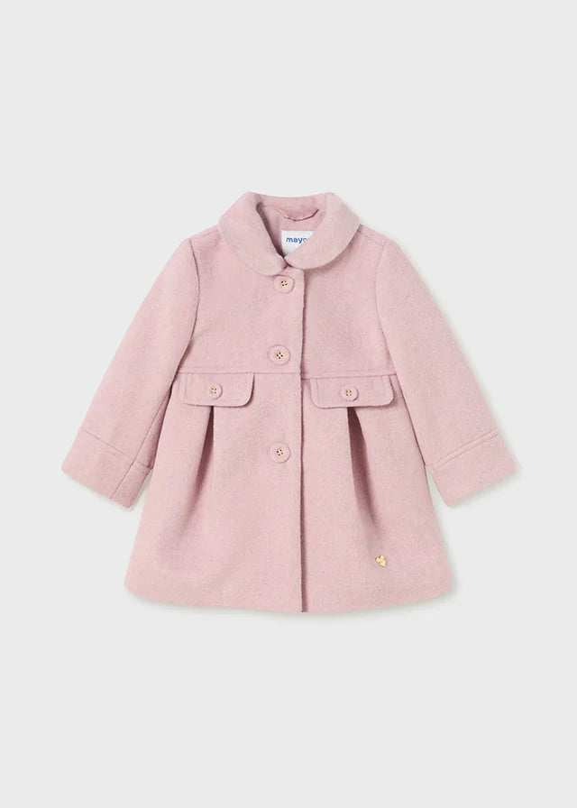 Petal Pink Wool Coat