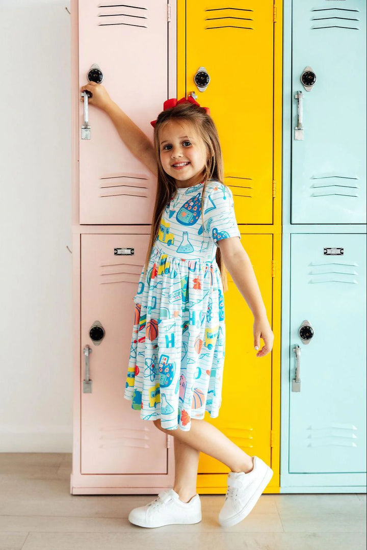School Rules Pocket Twirl Dress