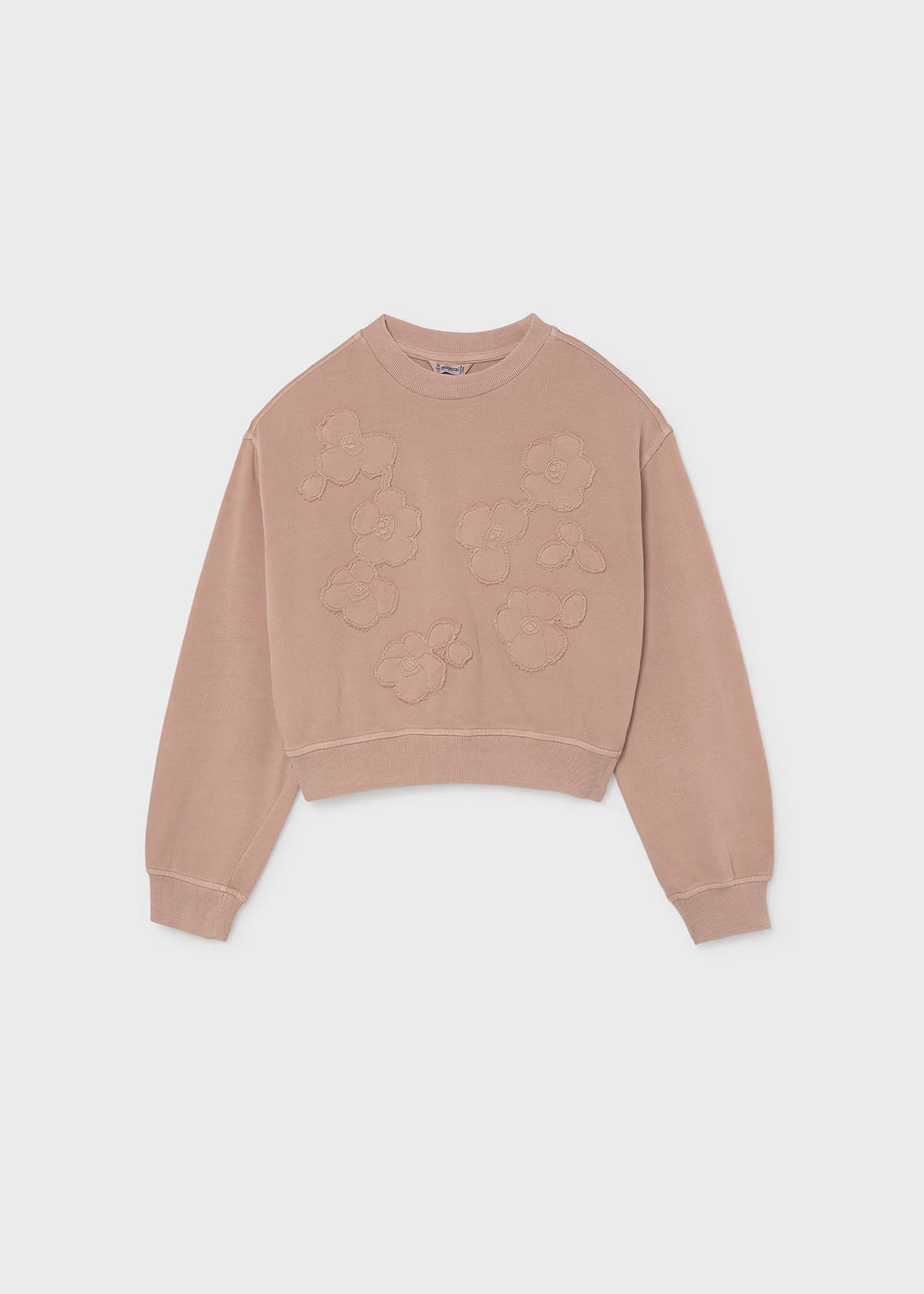 Flower Applique Pullover