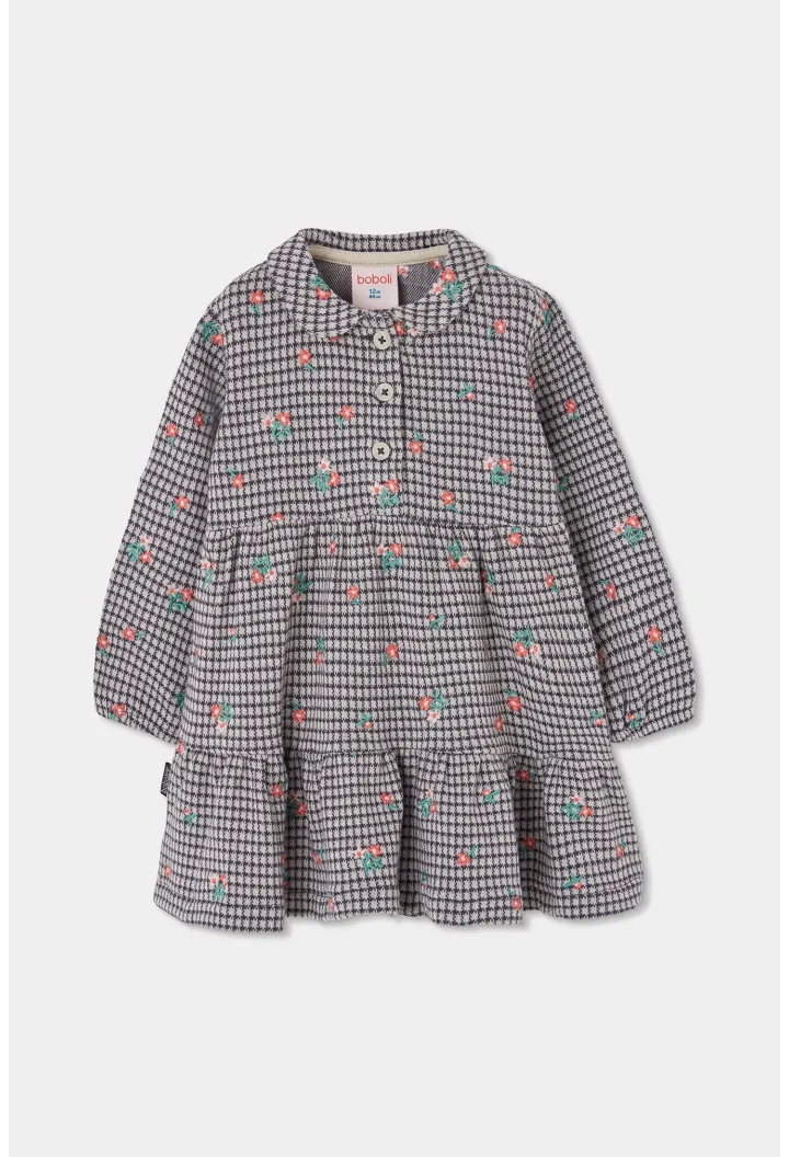 Floral Check Dress