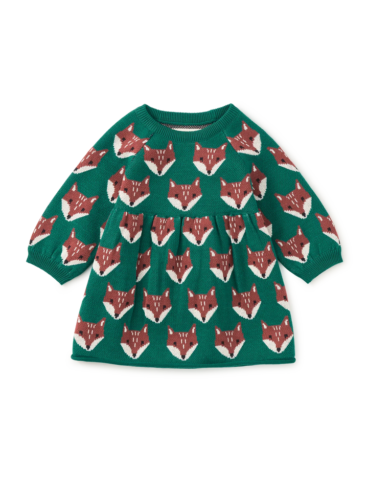 Family Fox Sweater Dress