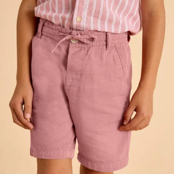 Drawstring Linen Short