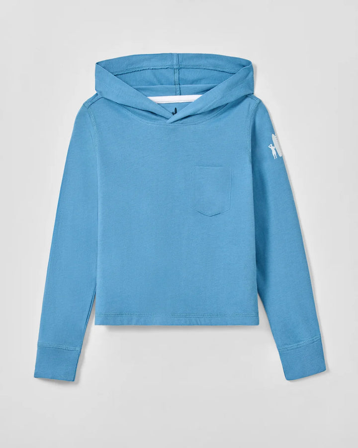 The Edd Long Sleeve Hooded Pocket T-Shirt Sailor