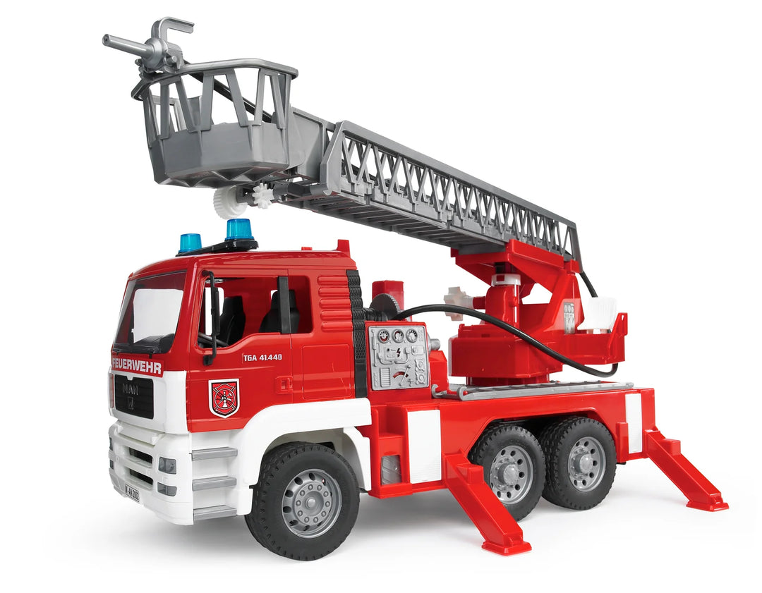 Man TGA Fire Engine with Ladder, Water Pump and Light &amp; Sound
