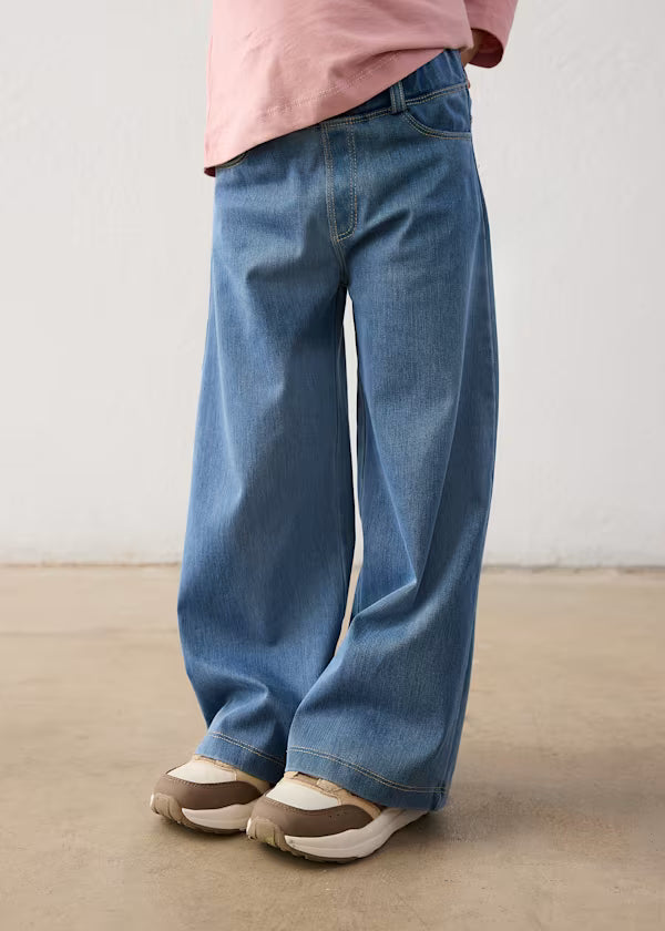 Pull On Knit Denim Pant