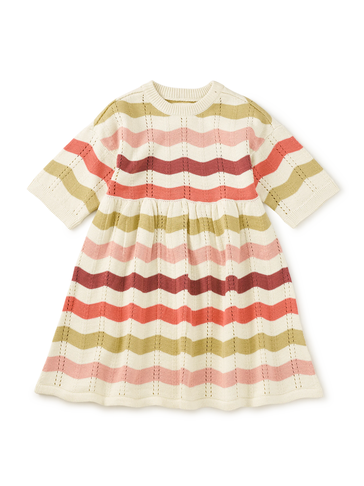 Pointelle Sweater Dress
