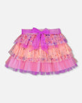 Load image into Gallery viewer, Tulle Mesh Skirt Lavender Fields Flowers
