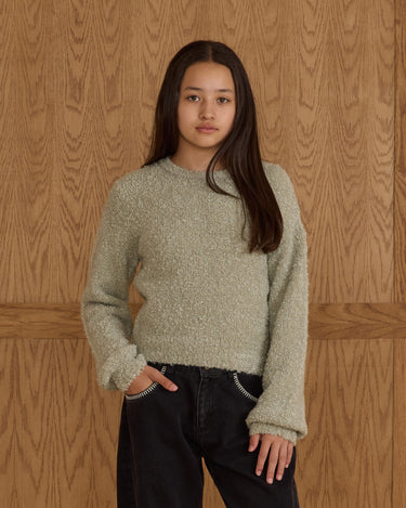 Aspen Sweater Pisctachio Boucle Teen