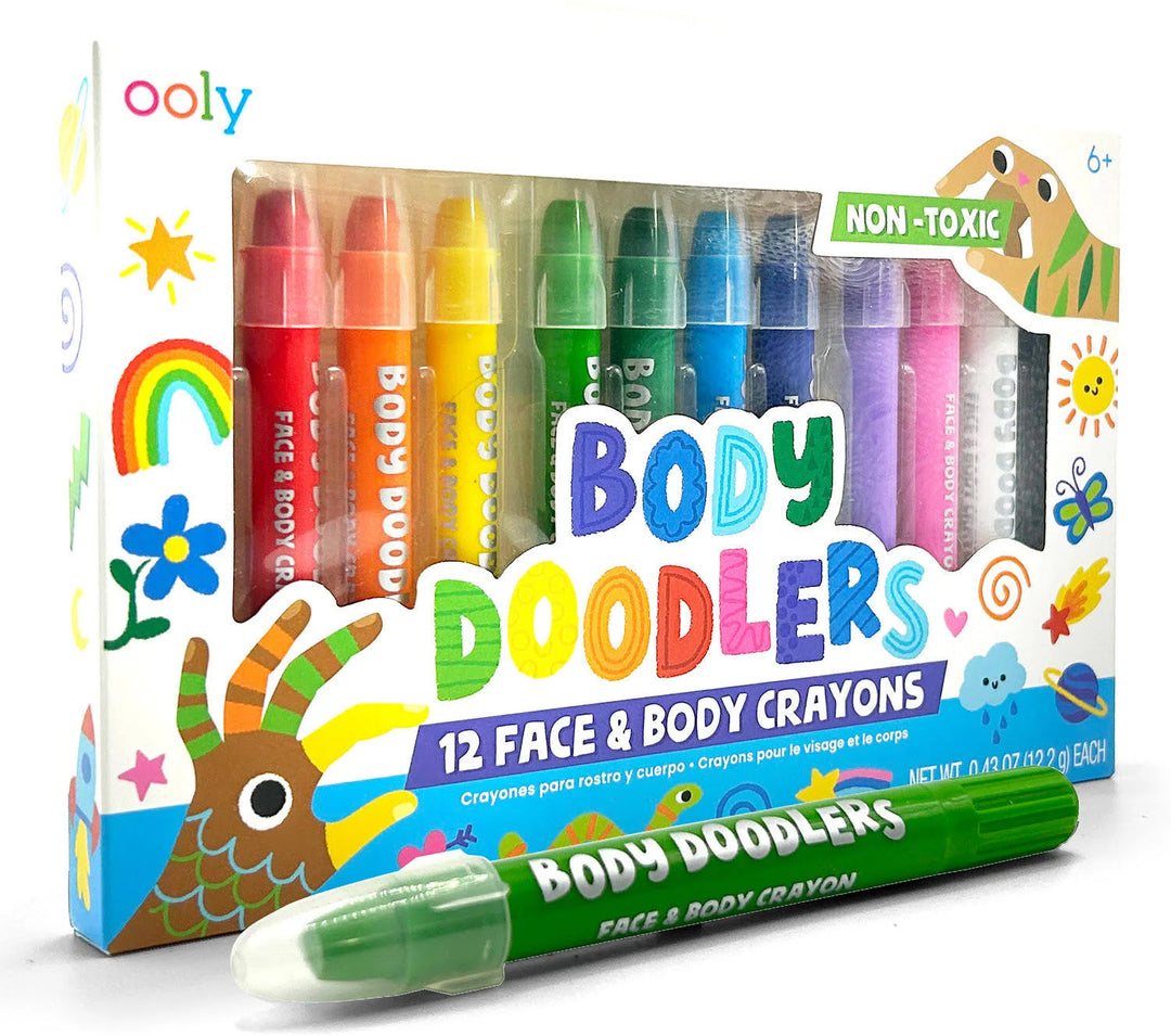 Body Doodlers Face & Body Crayons Set of 12