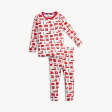 Fired Up Modal Long Sleeve Long Pant Pajama Set
