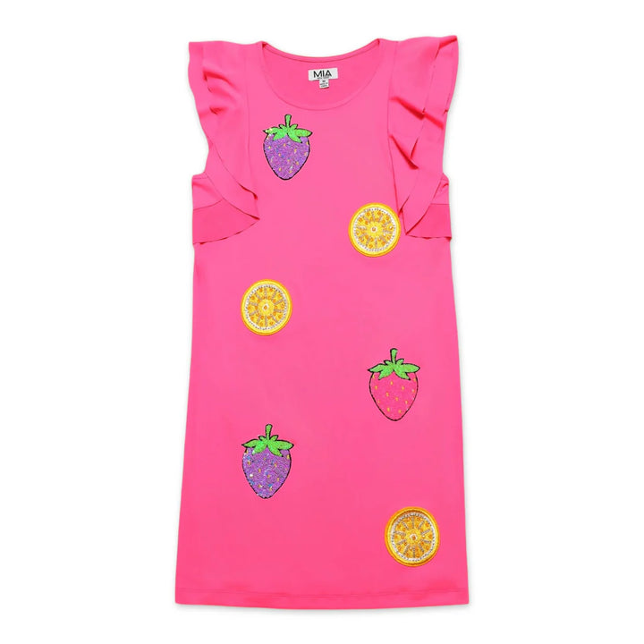 Flutter Dress Coral