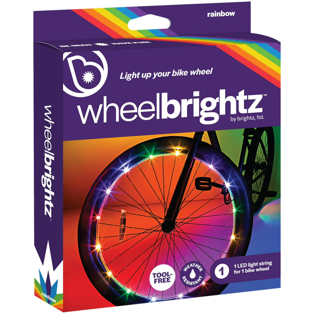 Wheel Brightz LED Bike Wheel Lights, 7 ft Light Rope, Rainbow