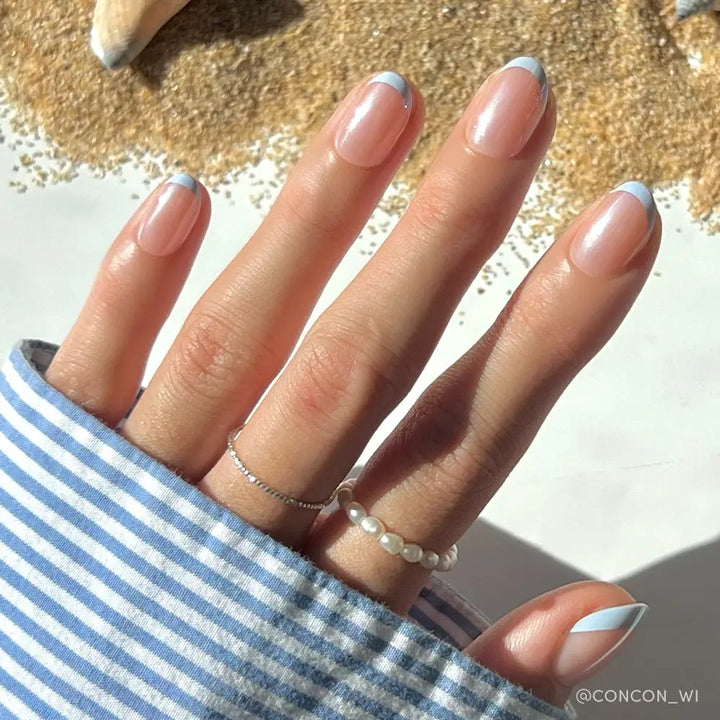 Into Blue Press On Nails