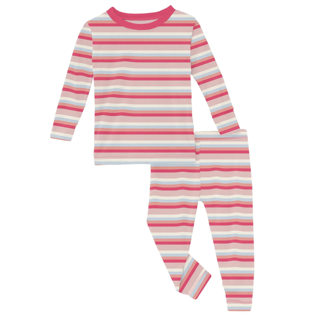 Kickee Pants Baby Rose Stripe Pajamas