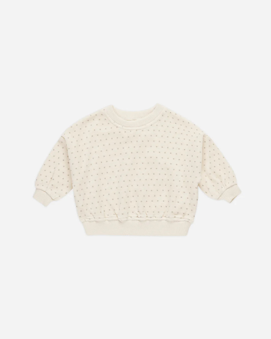 Polka Dot Velour Sweatshirt