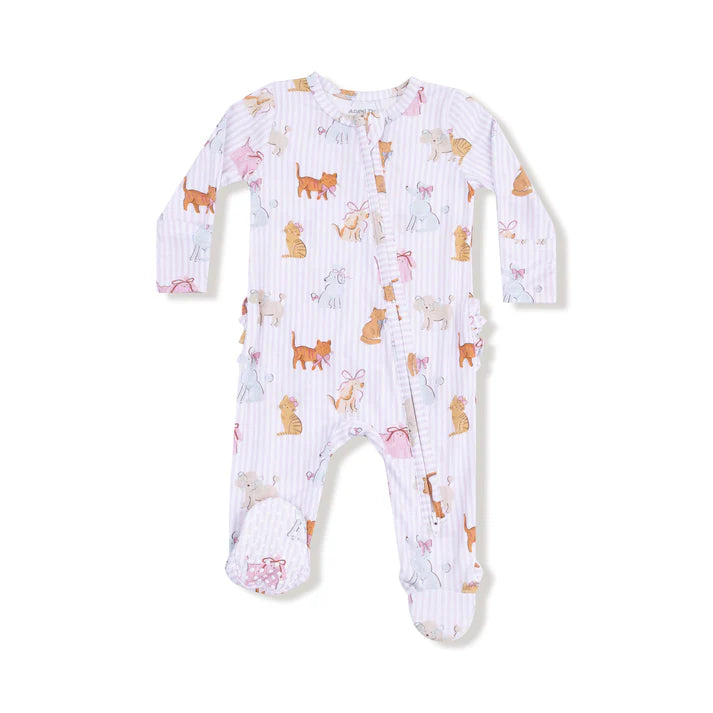 Fancy Pets 2way Zipper Ruffle Footie