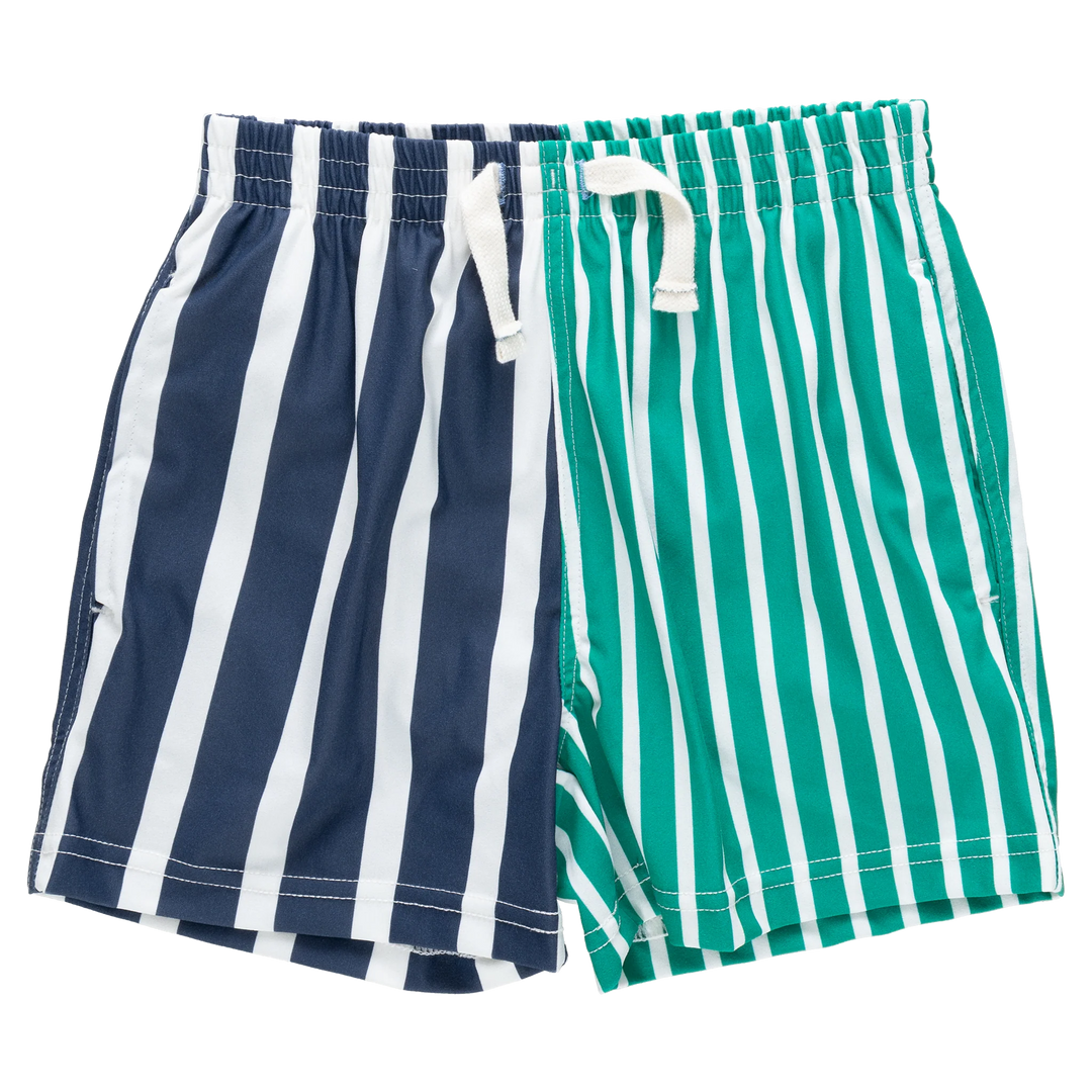Boys Swim Trunk Multi Stripe