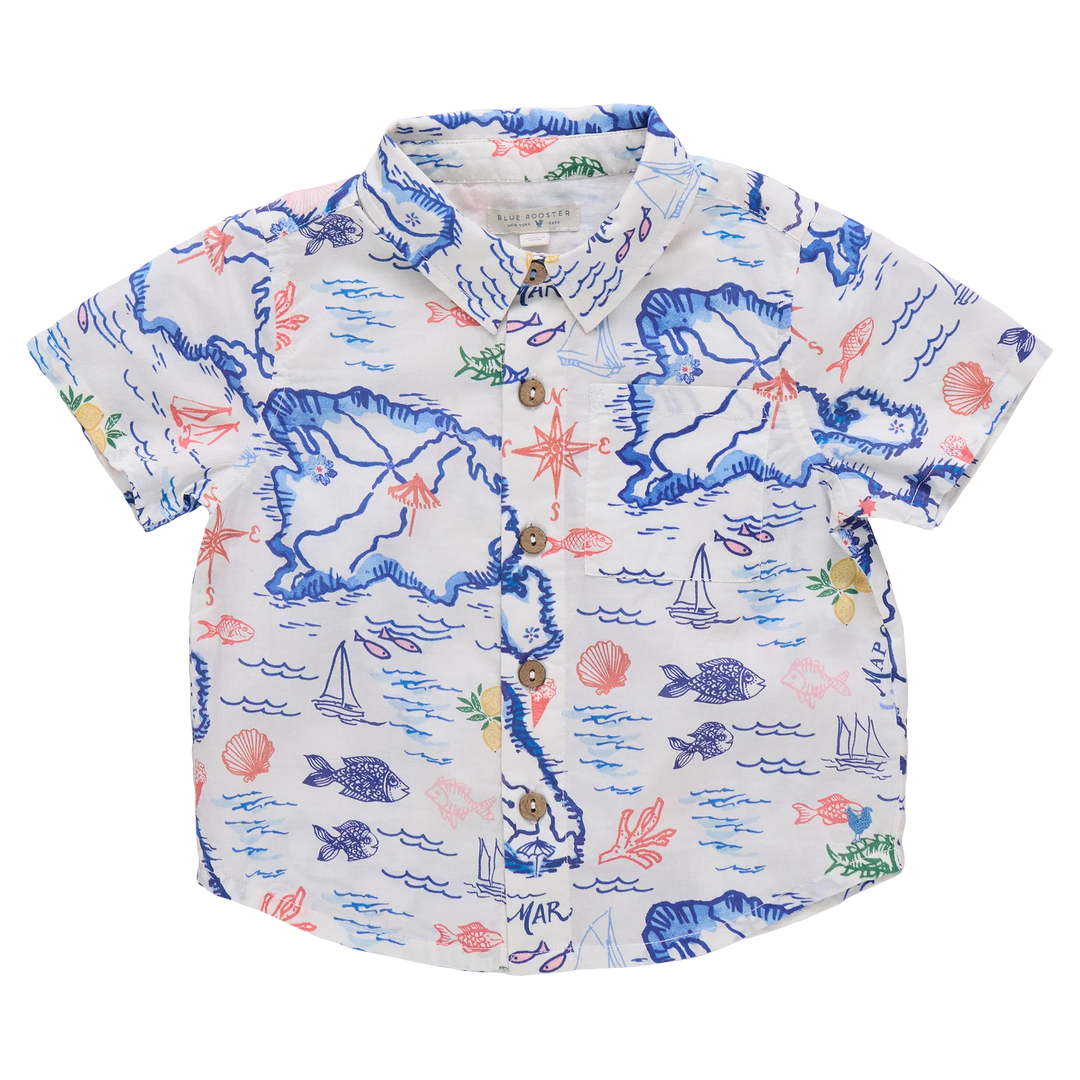 Boys Jack Shirt Island Map