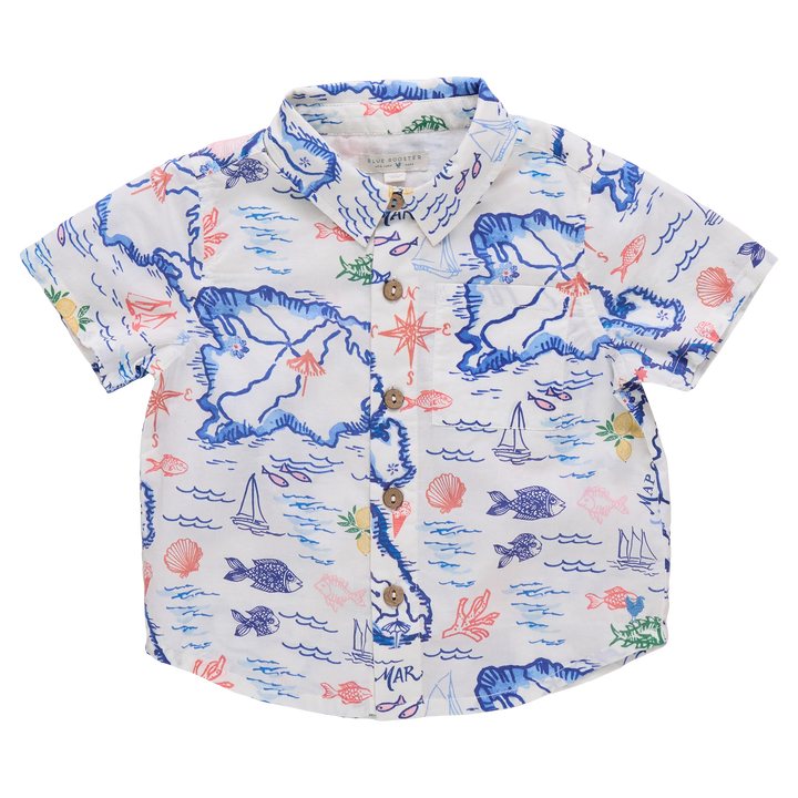 Boys Jack Shirt Island Map