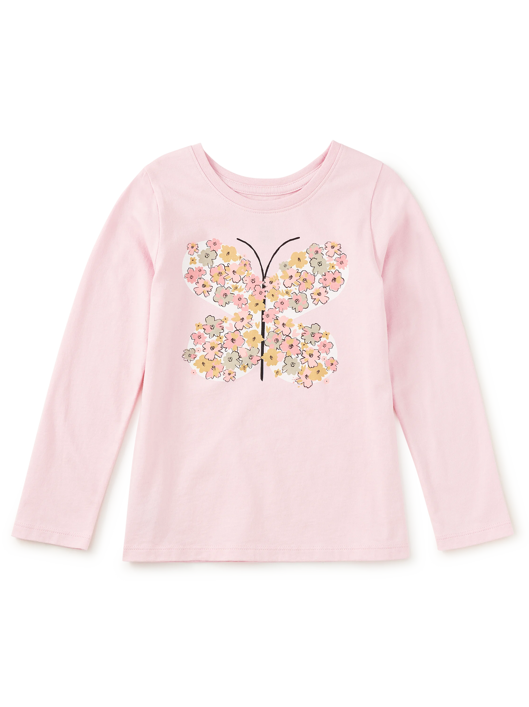 Tea Rose Butterfly Graphic Tee