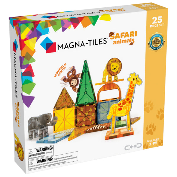 Safari Animals 25pc Magna-tiles set