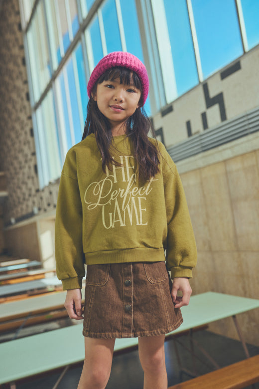 Washed Color Denim Skirt
