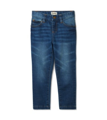 Navy Stretch Denim Pants