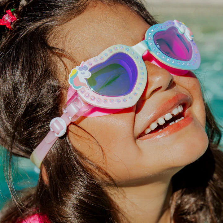 Uniglow Kids’ Swim Goggles – Colorburst Rainbow
