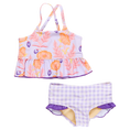 Load image into Gallery viewer, Purple Guilded Floral Joy Tankini
