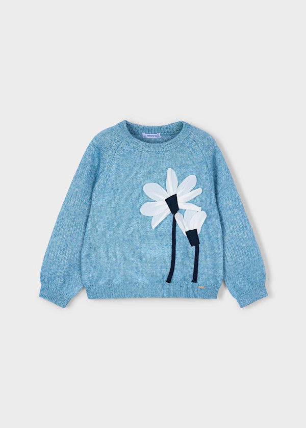 Flower Applique Sweater