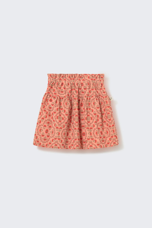 Floral Fine Wale Courdoroy Skirt