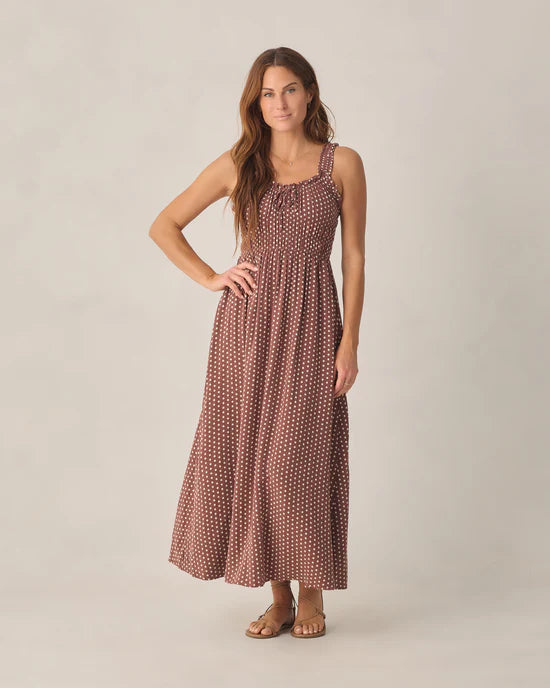 Jane Dress Chocolate Polka Dot