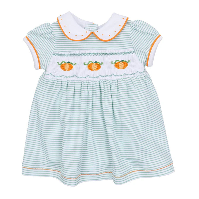 Lil Pumpkin Smocked Class Dress Set
