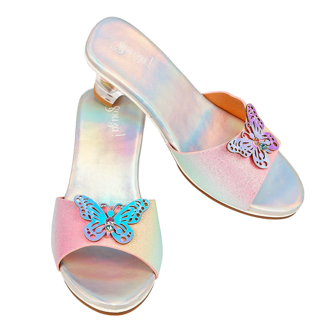 Slipper High Heel Ophelie - Rainbow Butterfly