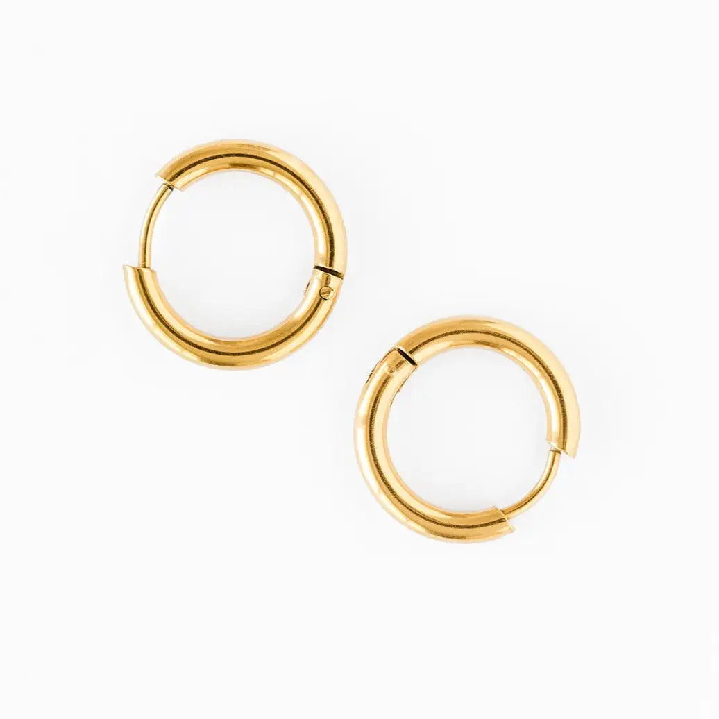 Endless Hoop Stud Earrings