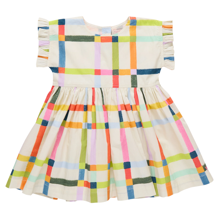 Multi Tattersall Adaline Dress