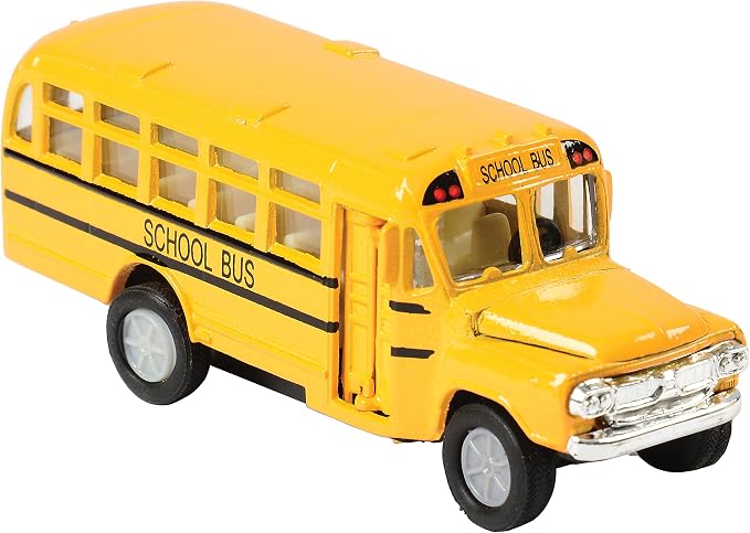 US Toy Die Cast Metal Toy School Bus, 5"